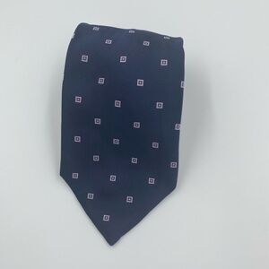 Brooks Brothers Rare Golden Fleece Blue Silk Tie with Pink Squares